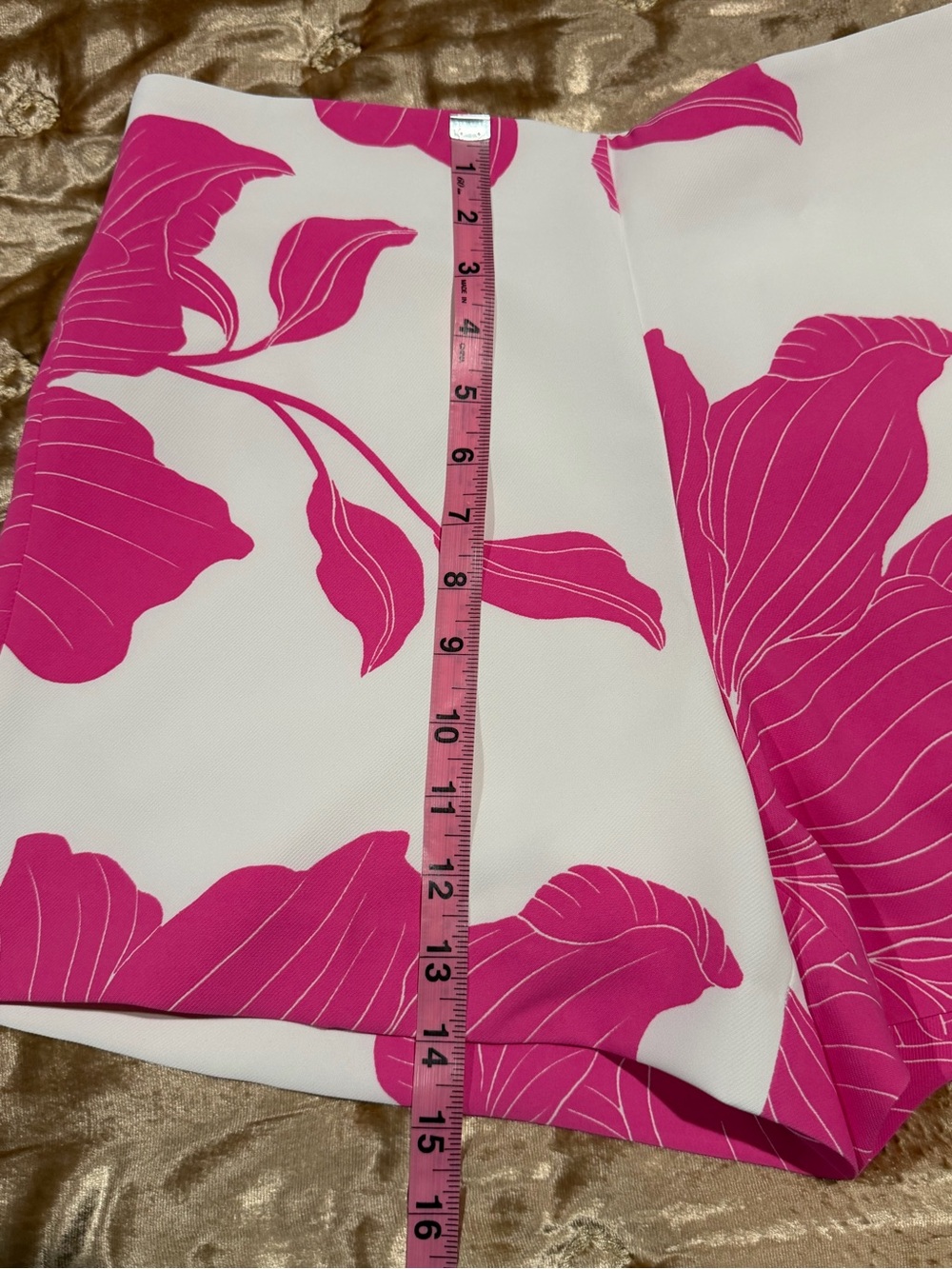 Ann Taylor Pink Rhododendron Print Bermuda Shorts - Picture 9 of 10